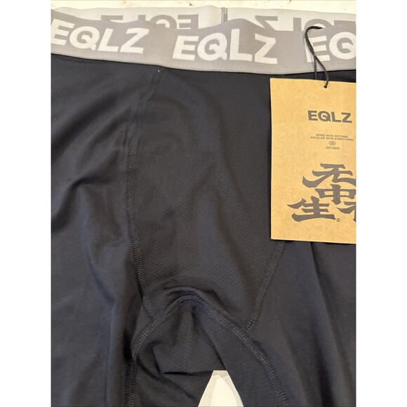 BIG & TALL MENS Stretch Leggings Eglz Black Size 4XL NEW WITH TAGS - Picture 7 of 9